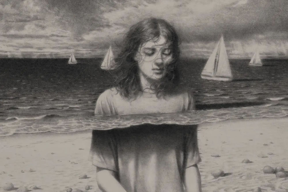 Artist Miles Johnston Creates Dream-Like Images Using A Graphite Pencil