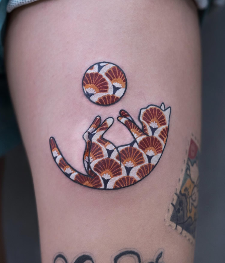 Tattoos Looks Like A Sticker