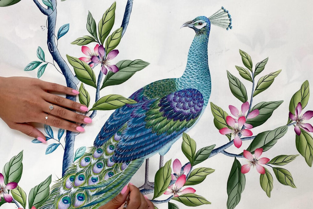 Artist Diane Hill Creates Beautiful Watercolor Paintings On Silk