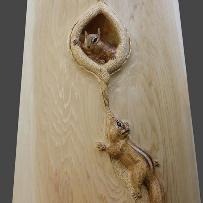 Carved animals 2024 out wood