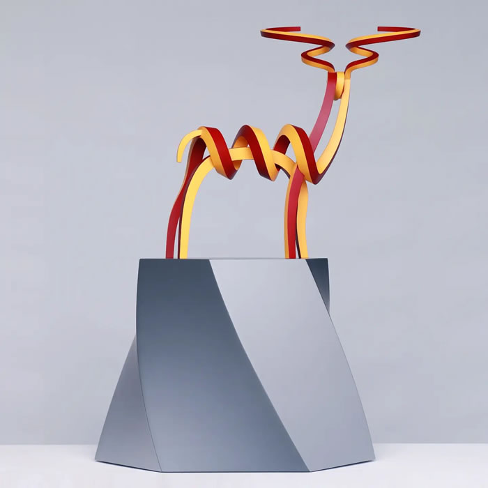 Coiled Metal Strips Sculptures By Lee Sangsoo