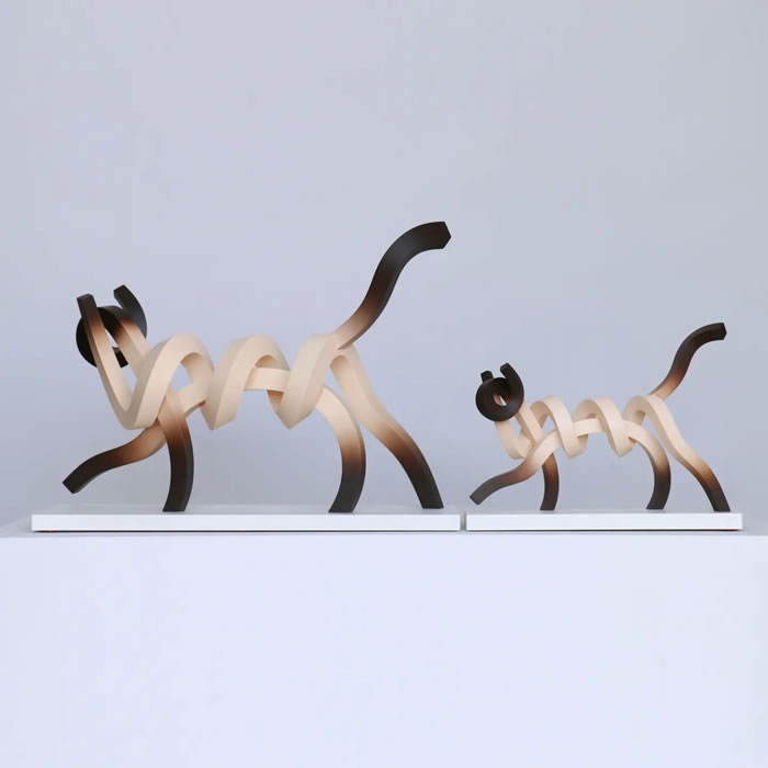 Coiled Metal Strips Sculptures By Lee Sangsoo