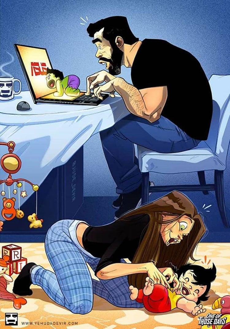 Everyday Life Family Comics By Yehuda Devir