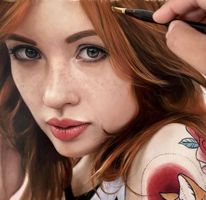 Hyper Realistic Portraits By Marissa Oosterlee