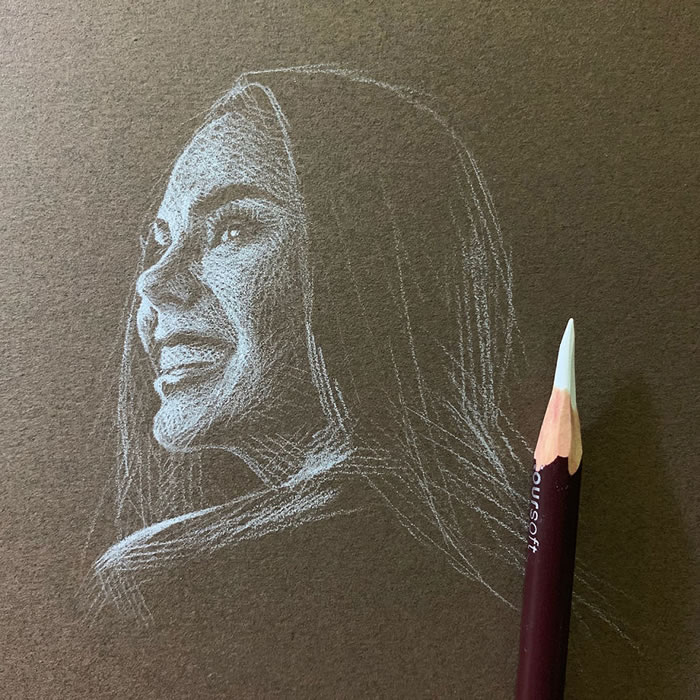 Artist Kay Lee Creates Incredible Drawings With White Pencil On Black Paper 9581