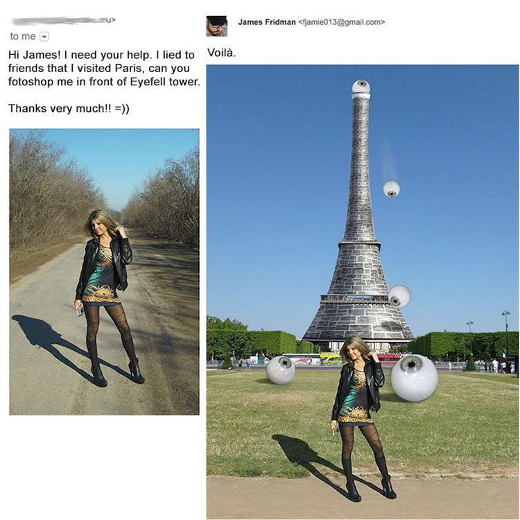 25 Hilarious Photo Edits From Your Favorite Photoshop Troll James Fridman