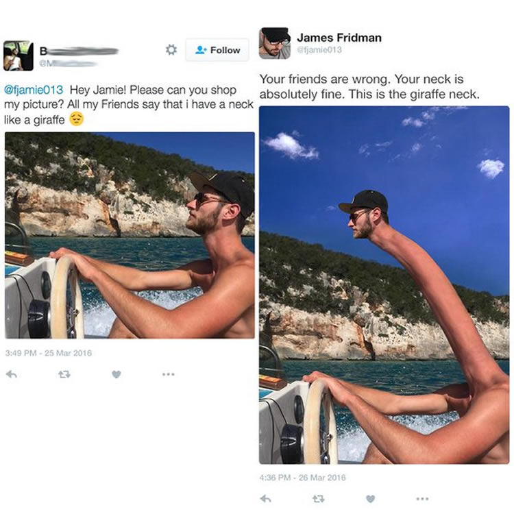 25 Hilarious Photo Edits From Your Favorite Photoshop Troll James Fridman