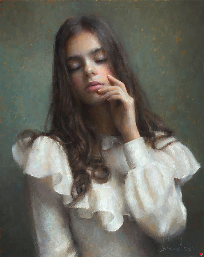 Portrait Oil Paintings By Damian Lechoszest