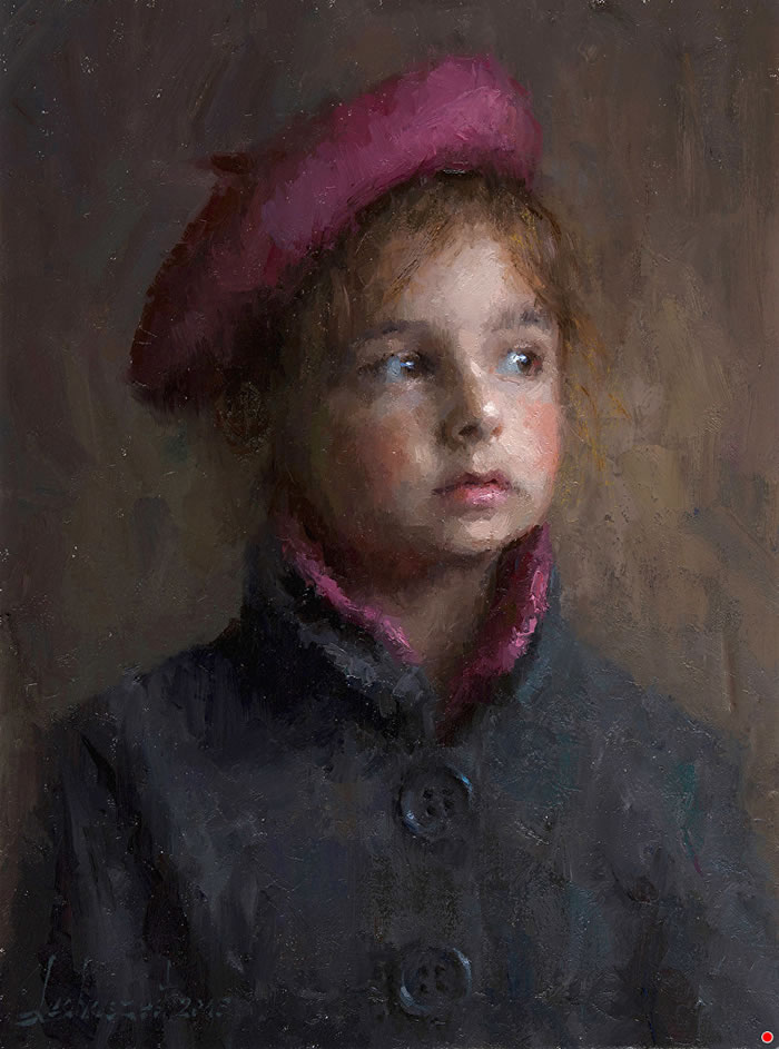 Portrait Peintures À L'huile De Damian Lechoszest