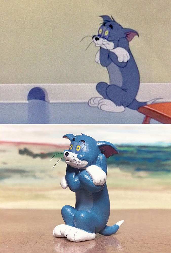 Tom and Jerry Sculptures By Taku Inoue