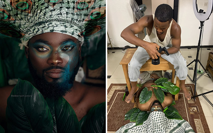 Photographer Ibor Edosa Victor Shows The Behind The Scenes Of His Best Photos (New Pics)
