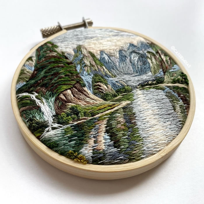 Artist Cassandra Dias Creates Beautiful Embroidery Art Inspired By Nature