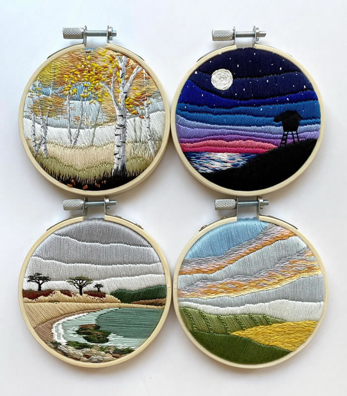 Embroidery Art Work by Cassandra Dias