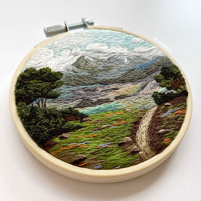 Embroidery Art Work by Cassandra Dias