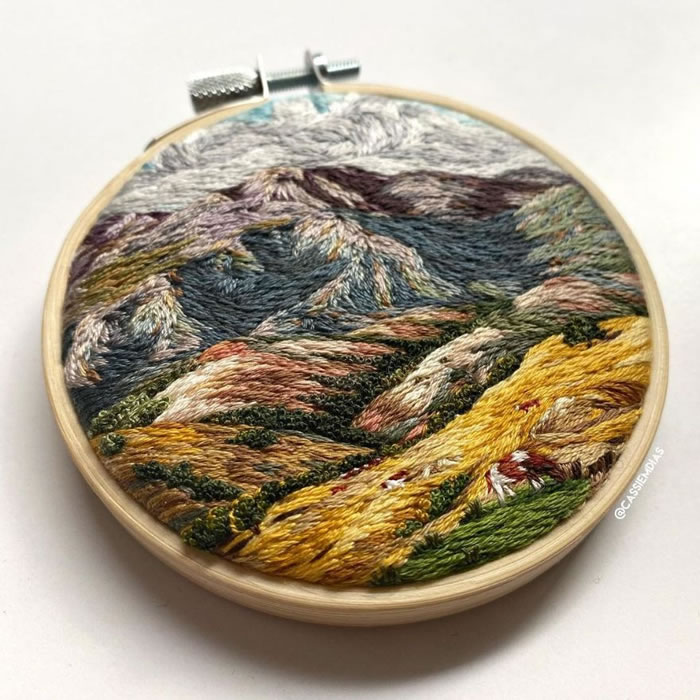 Embroidery Art Work by Cassandra Dias