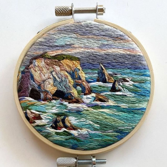 Embroidery Art Work by Cassandra Dias