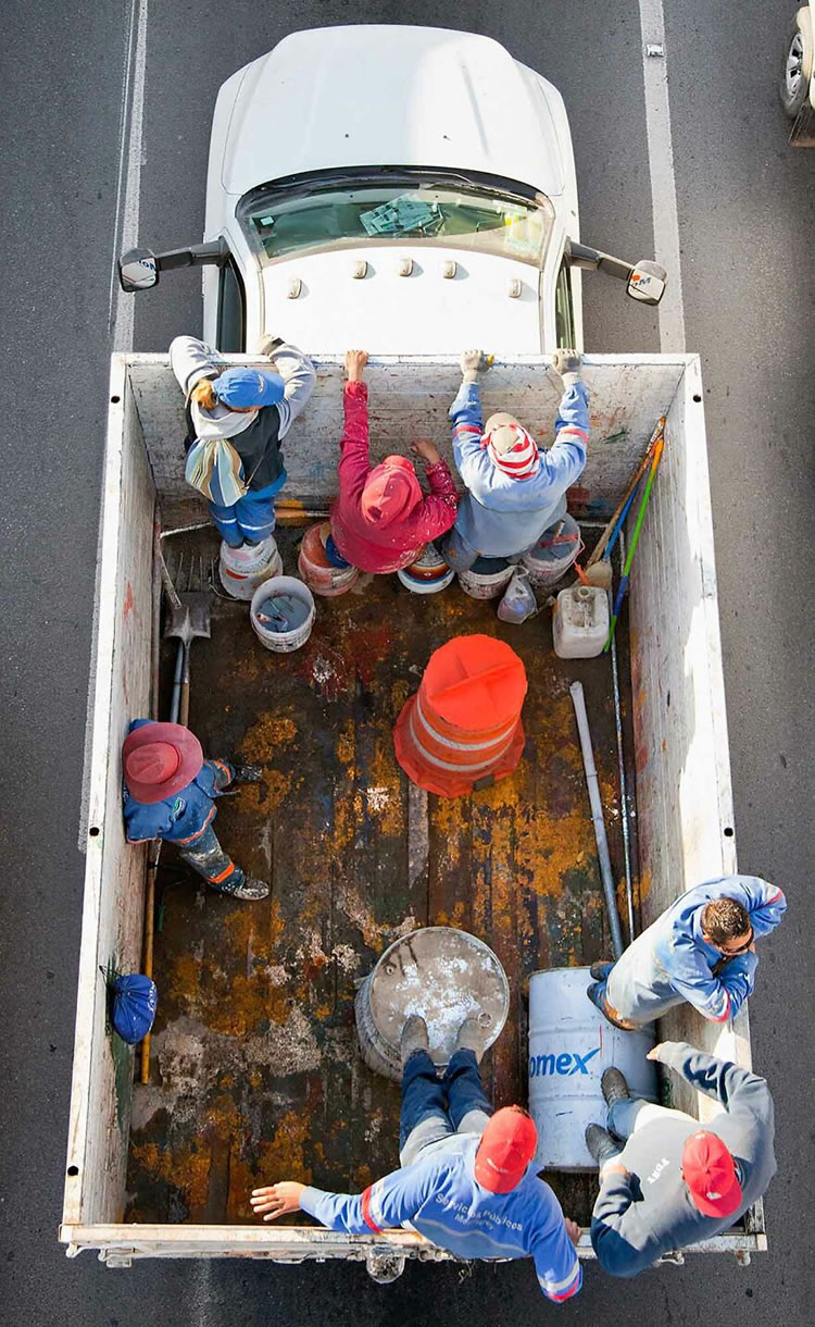 Aerial Photos Of Mexican Commuters