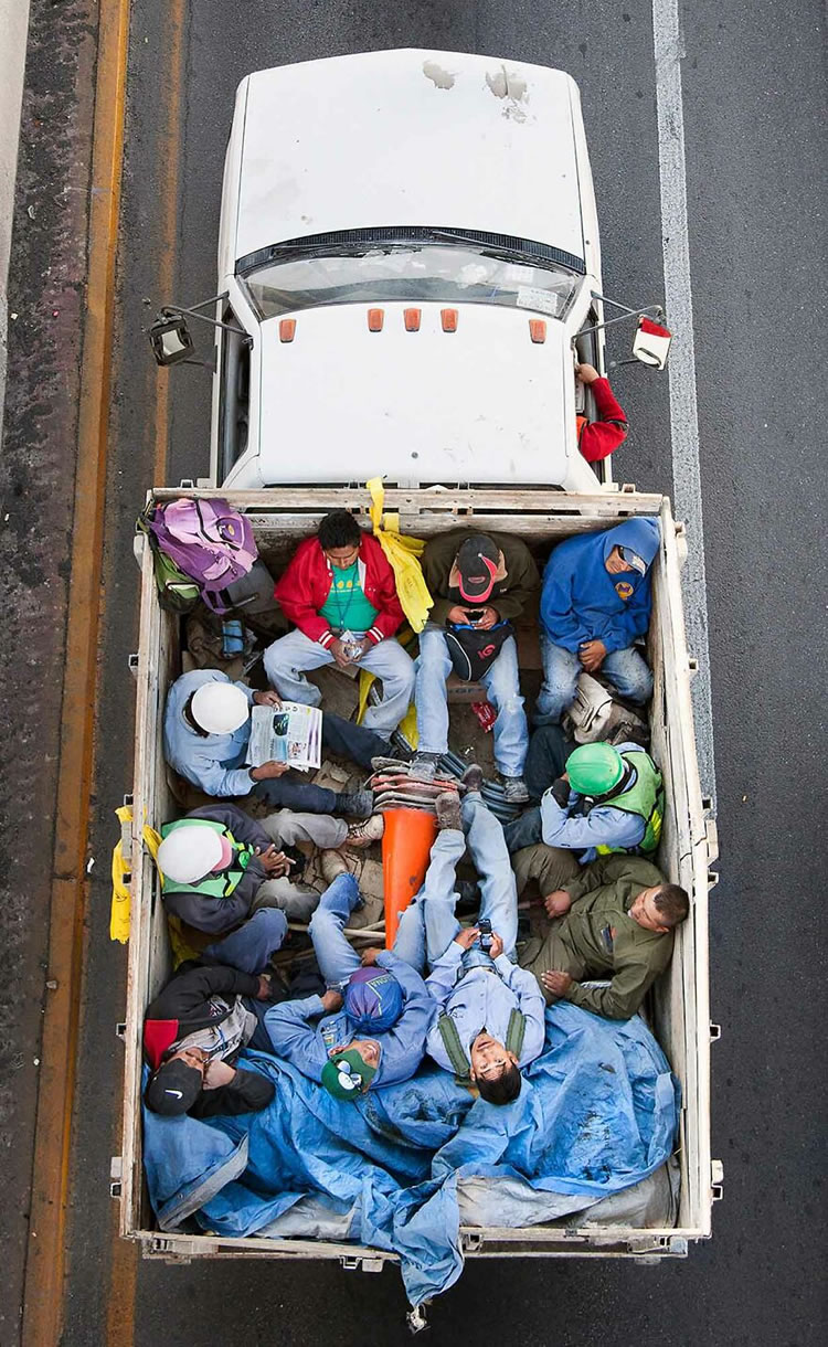 Aerial Photos Of Mexican Commuters