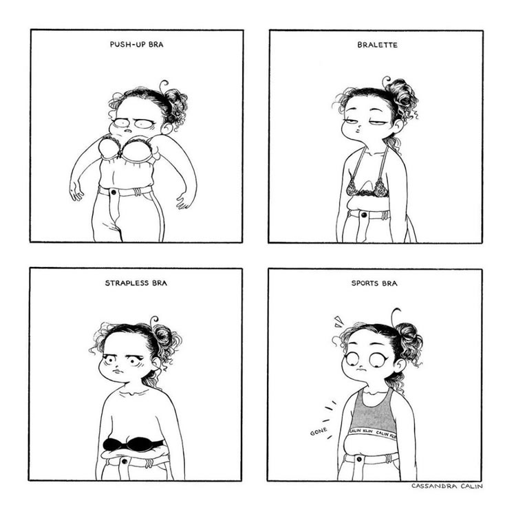 Struggles of Girls Comics by Cassandra Calin