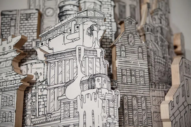 Cities Drawings And Sculptures By Luke O’Sullivan