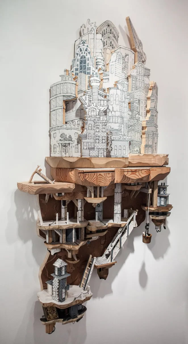 Cities Drawings And Sculptures By Luke O’Sullivan