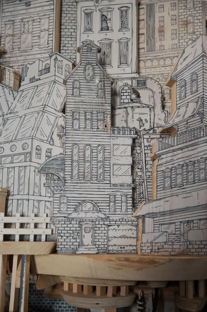 Cities Drawings And Sculptures By Luke O’Sullivan