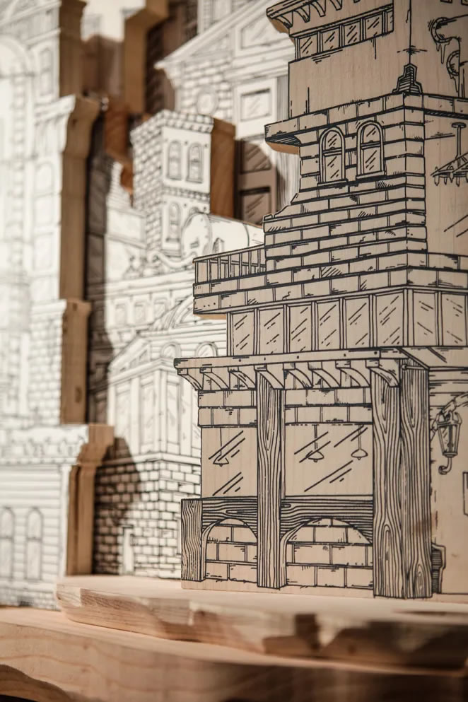 Cities Drawings And Sculptures By Luke O’Sullivan