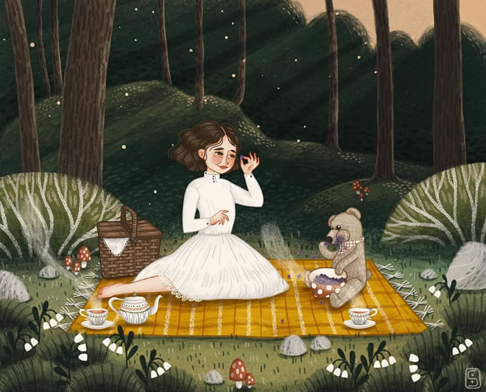Magical Illustrations By Saraja Cesarini