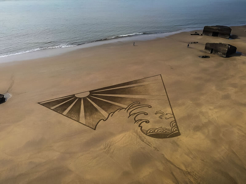 Giant Sand Drawings by Jben