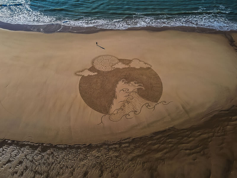 Giant Sand Drawings by Jben