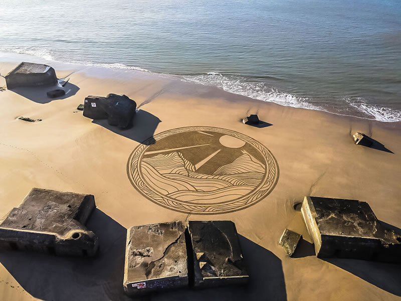 Giant Sand Drawings by Jben