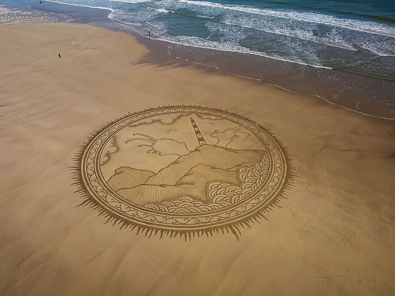 Giant Sand Drawings by Jben