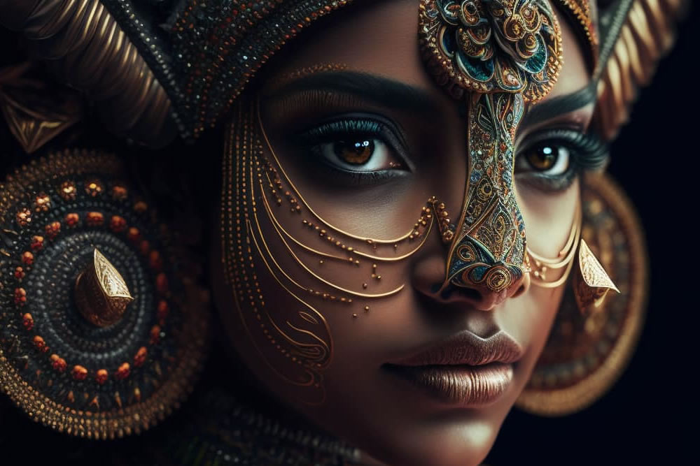 AI Generated Portraits With Lush Jewelry By Swaroop Guhathakurta