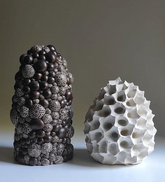 Abstract Ceramic Sculptures by Carlos Cabo