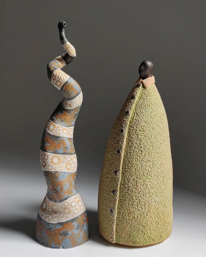 Abstract Ceramic Sculptures by Carlos Cabo