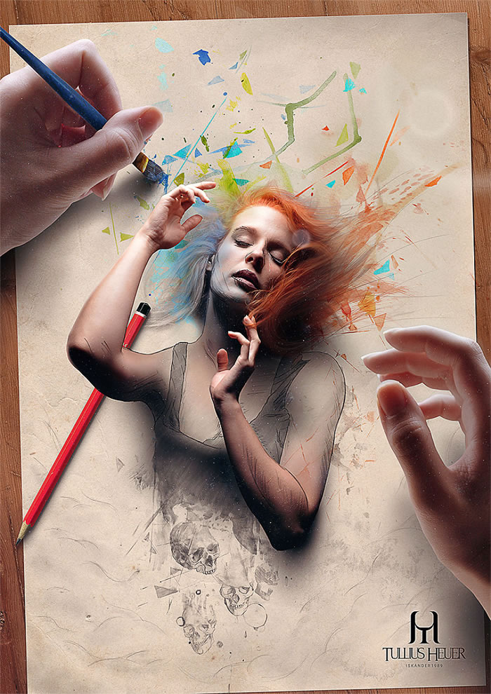 Digital Paintings That Leap Off The Page By Tullius Heuer