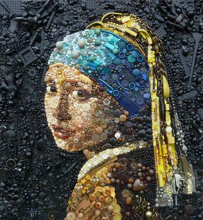 Assemblages Of Popular Portraits By Jane Perkins