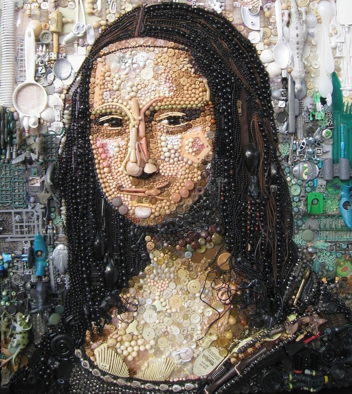 Assemblages Of Popular Portraits By Jane Perkins