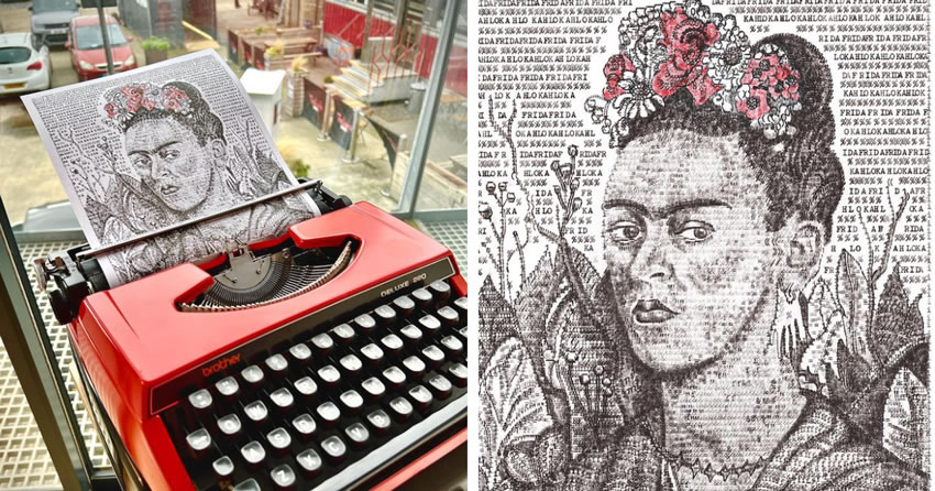 Typewriter Artwork By James Cook