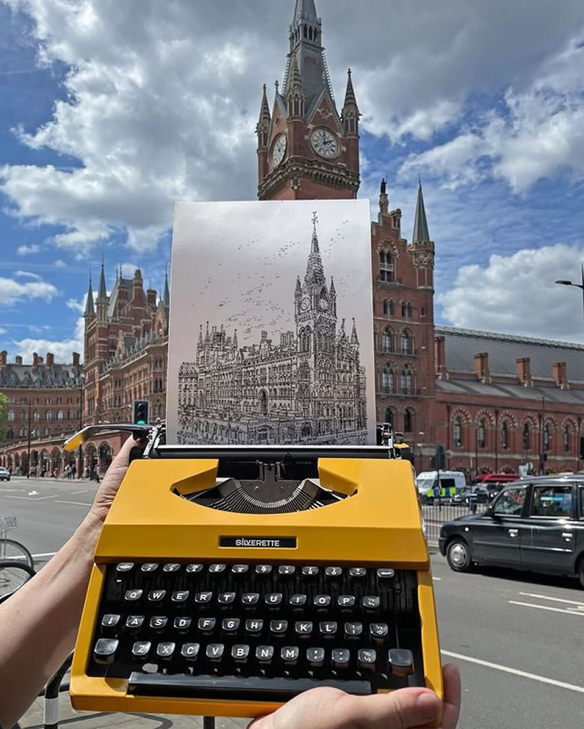 Typewriter Artwork By James Cook