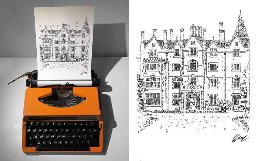 Typewriter Artwork By James Cook