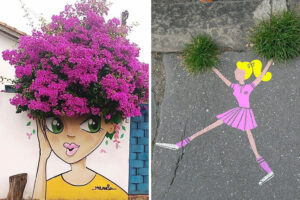 30 Mind-Blowing Examples Of Street Art That Seamlessly Integrate With Nature And Inspire Awe