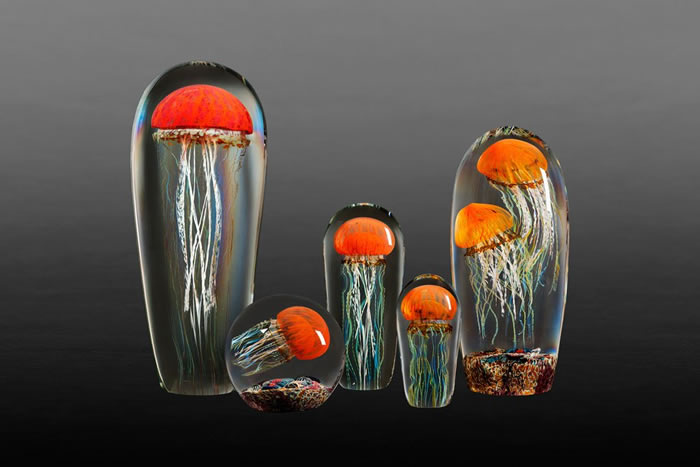 Glass Jellyfish Sculptures by Richard Satava