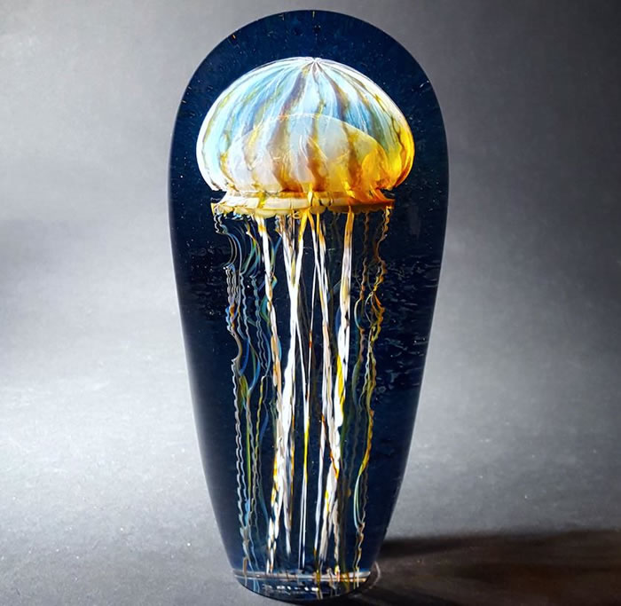 Glass Jellyfish Sculptures by Richard Satava