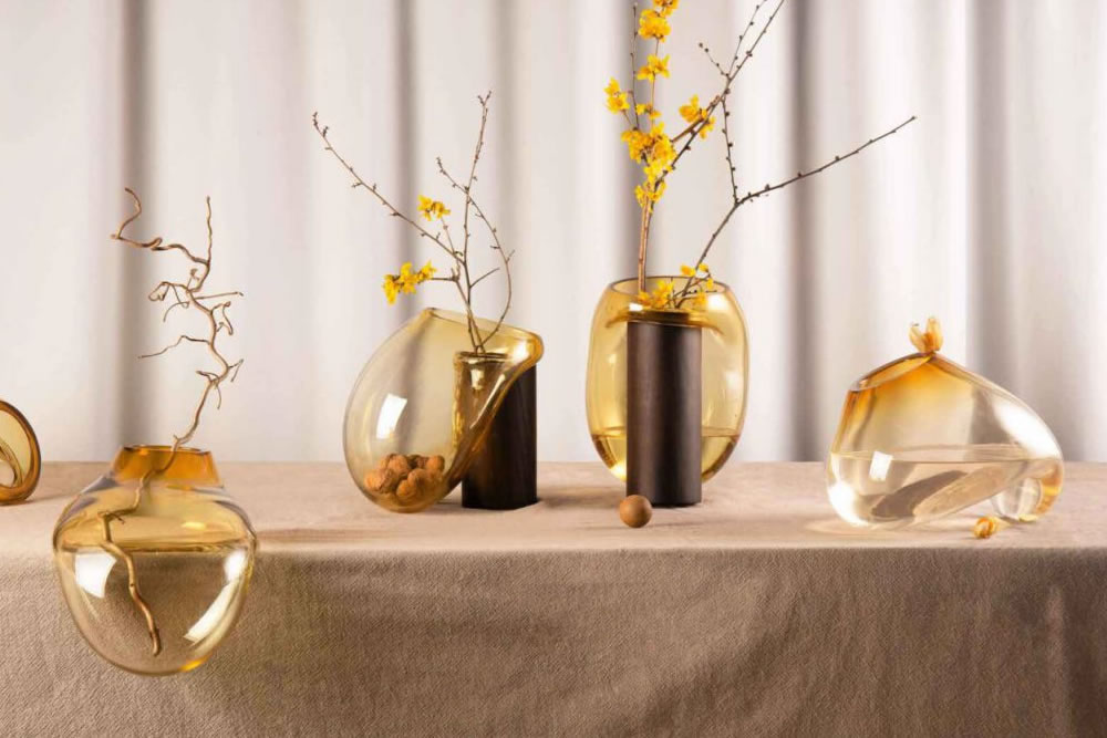 Melting Glass Vase Series by Kateryna Sokolova