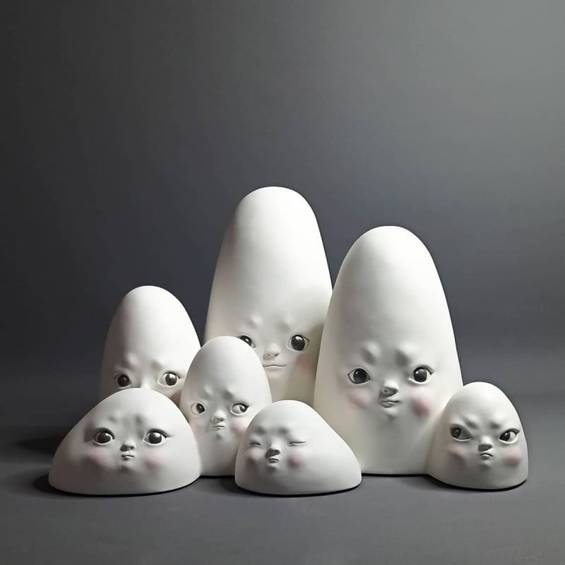 Peculiar Creatures Sculptures by Clementine Bal