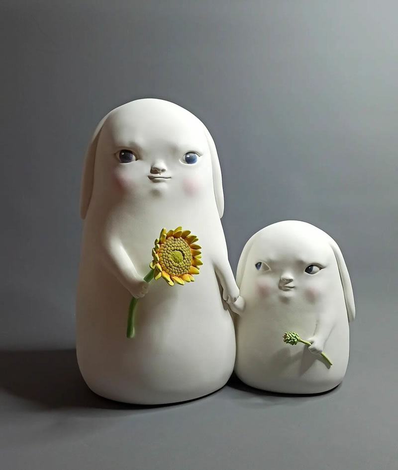 Peculiar Creatures Sculptures by Clementine Bal