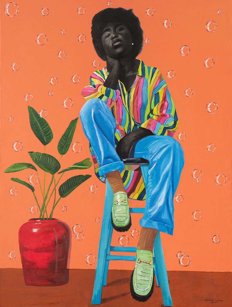 Peintures de la société africaine par Olamide Ogunade