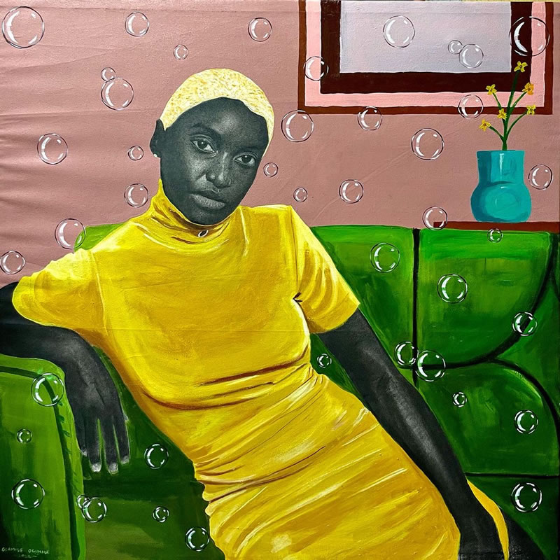 African Society Paintings By Olamide Ogunade