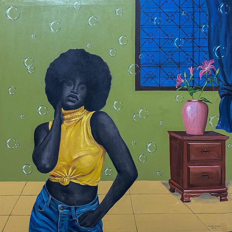 African Society Paintings By Olamide Ogunade